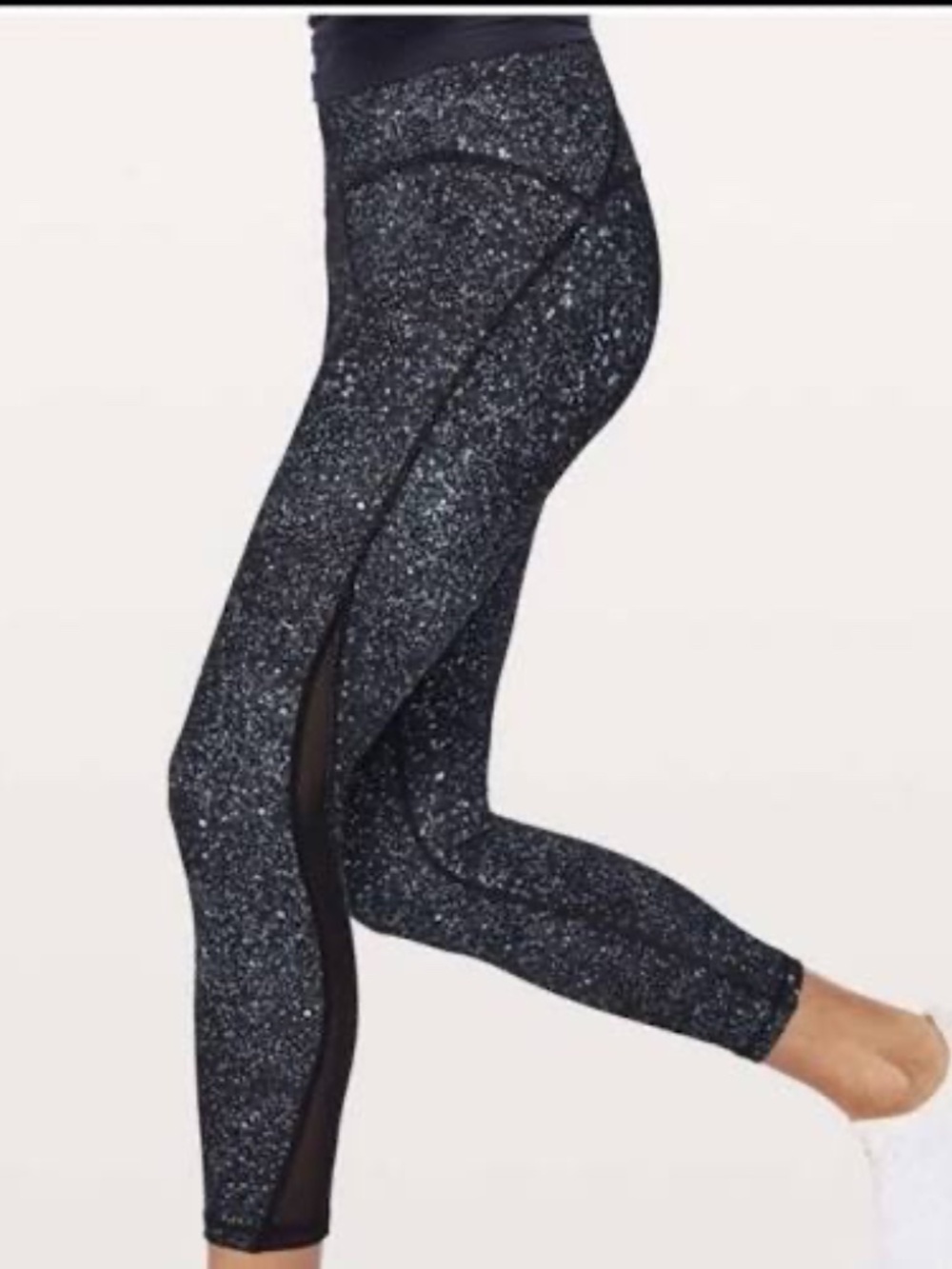 Lululemon Wunder Under Hi-Rise Tight Mineralize Multi Black Splatter Size 10